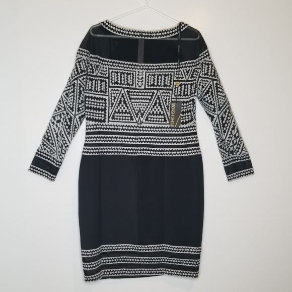 Tadashi Shoji Ada Embroidered Long Sleeve Dress - Picture 3 of 8